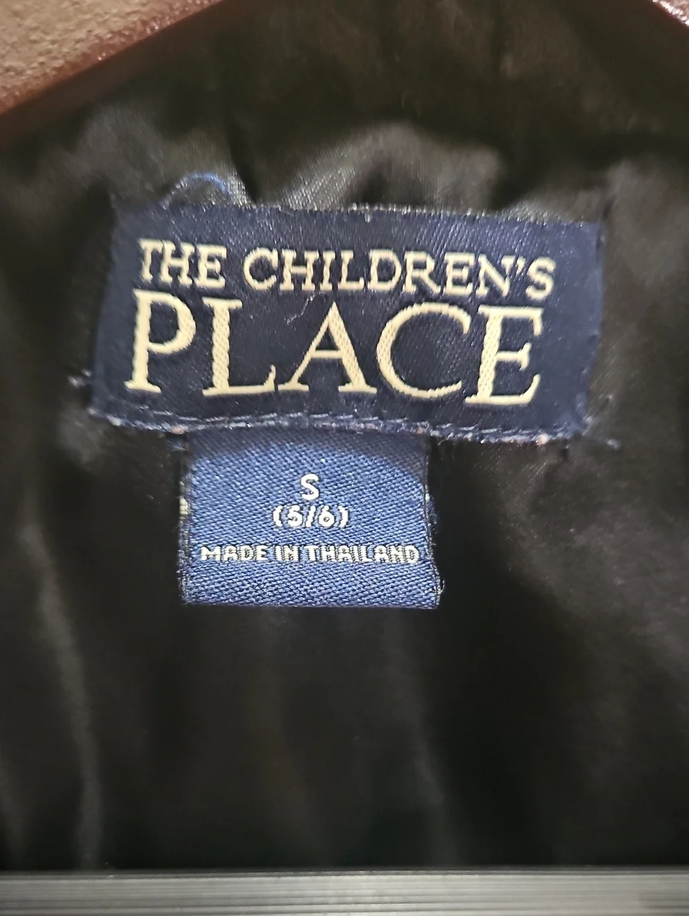 The Childrens Place Patchwork Faux Fur Trim Girls Coat Sz Sm (5/6)